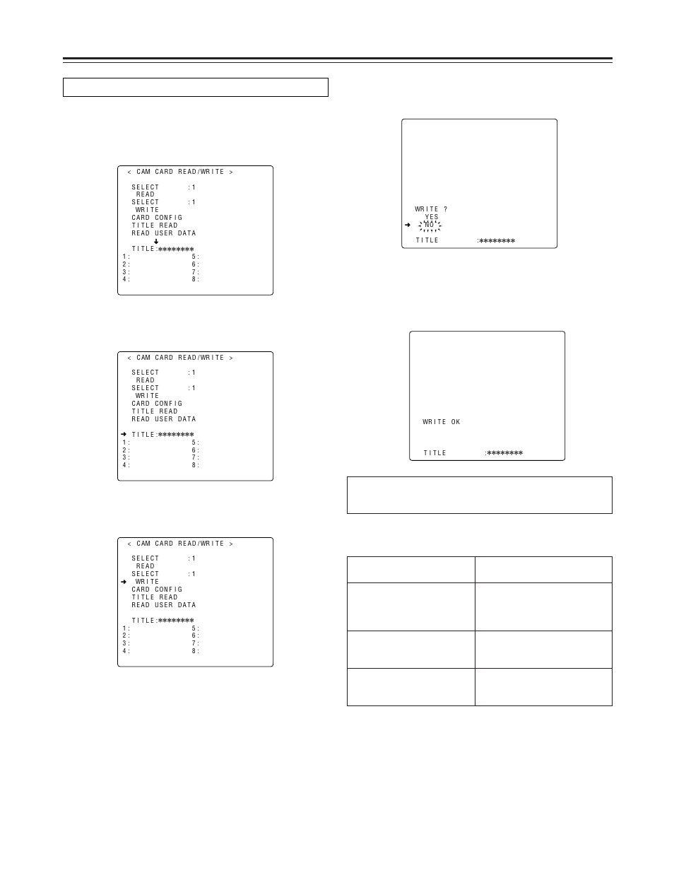 Setup card operations | Panasonic AJ-HDC27FP User Manual | Page 75 / 134