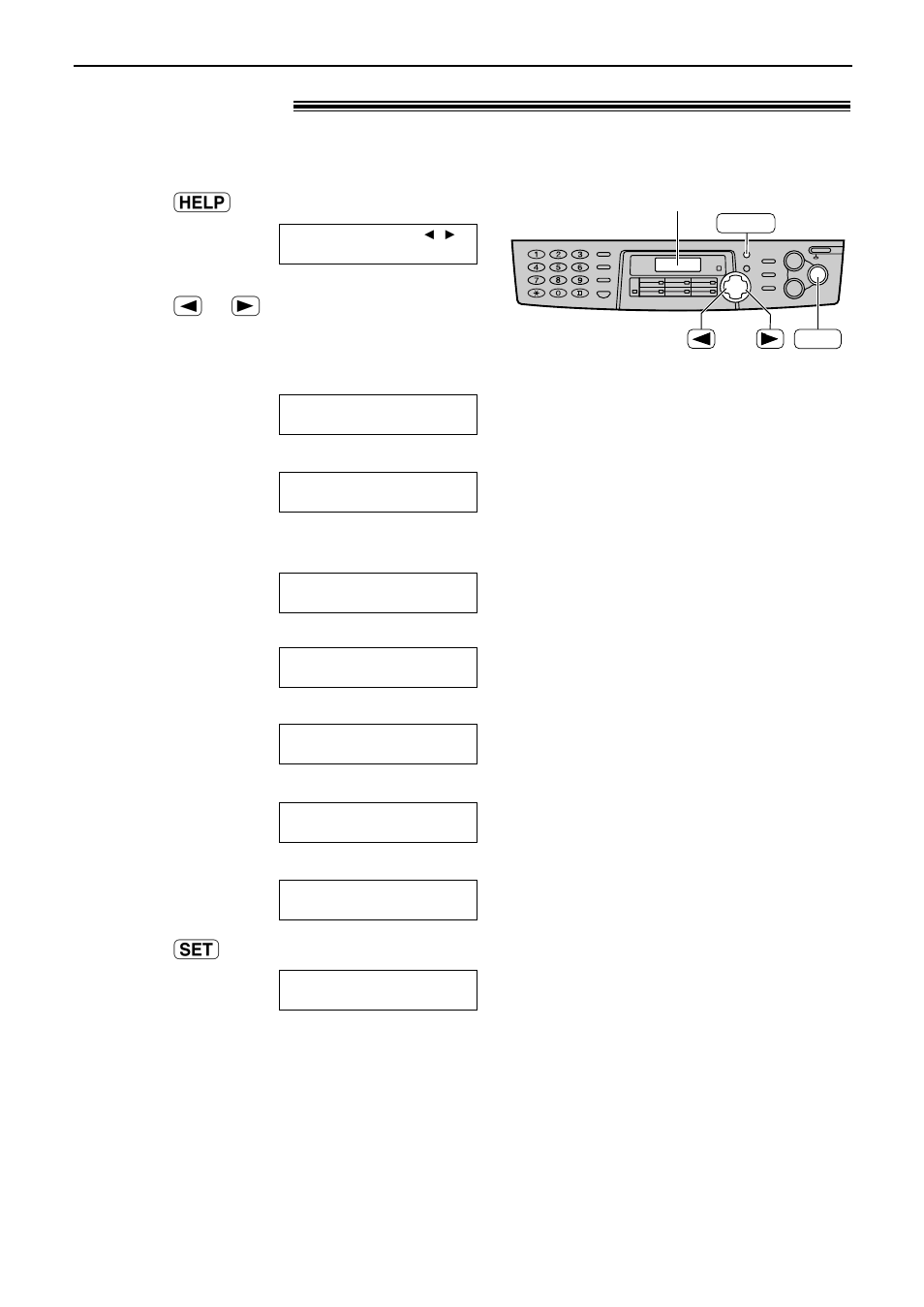 Help button, Help function | Panasonic KX-FLB751AL User Manual | Page 10 / 84