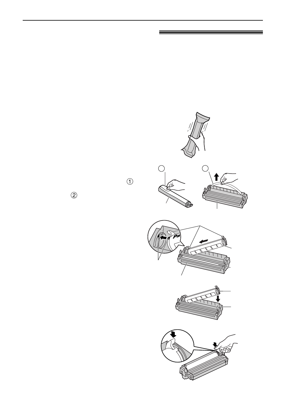 Setup, Toner cartridge and drum unit | Panasonic KX-FLB751AL User Manual | Page 14 / 84