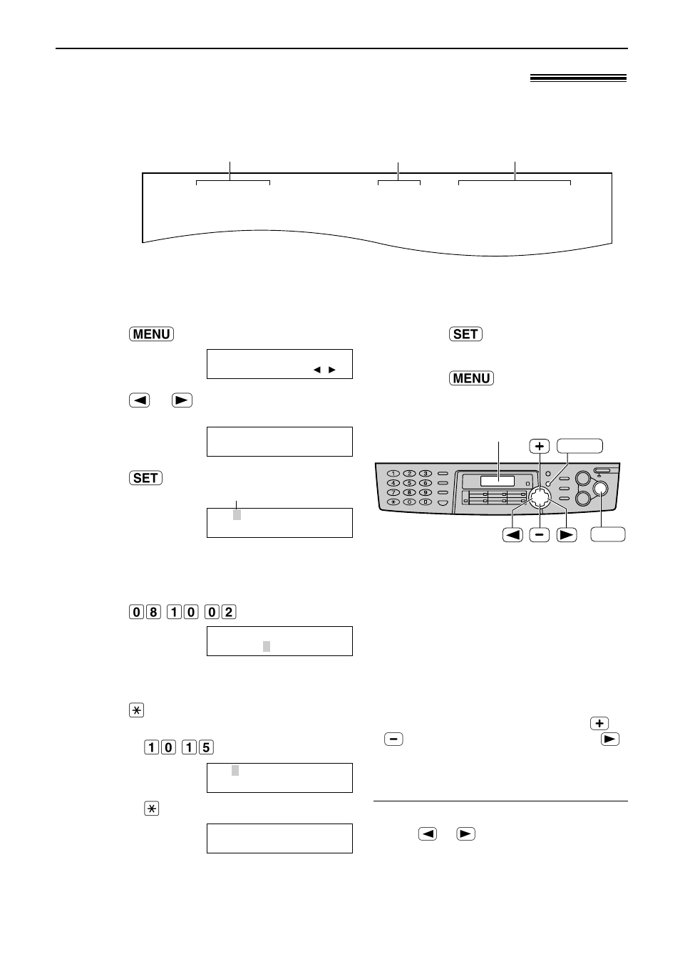 Setup, Date and time, your logo and fax number, Setting the date and time | Panasonic KX-FLB751AL User Manual | Page 19 / 84