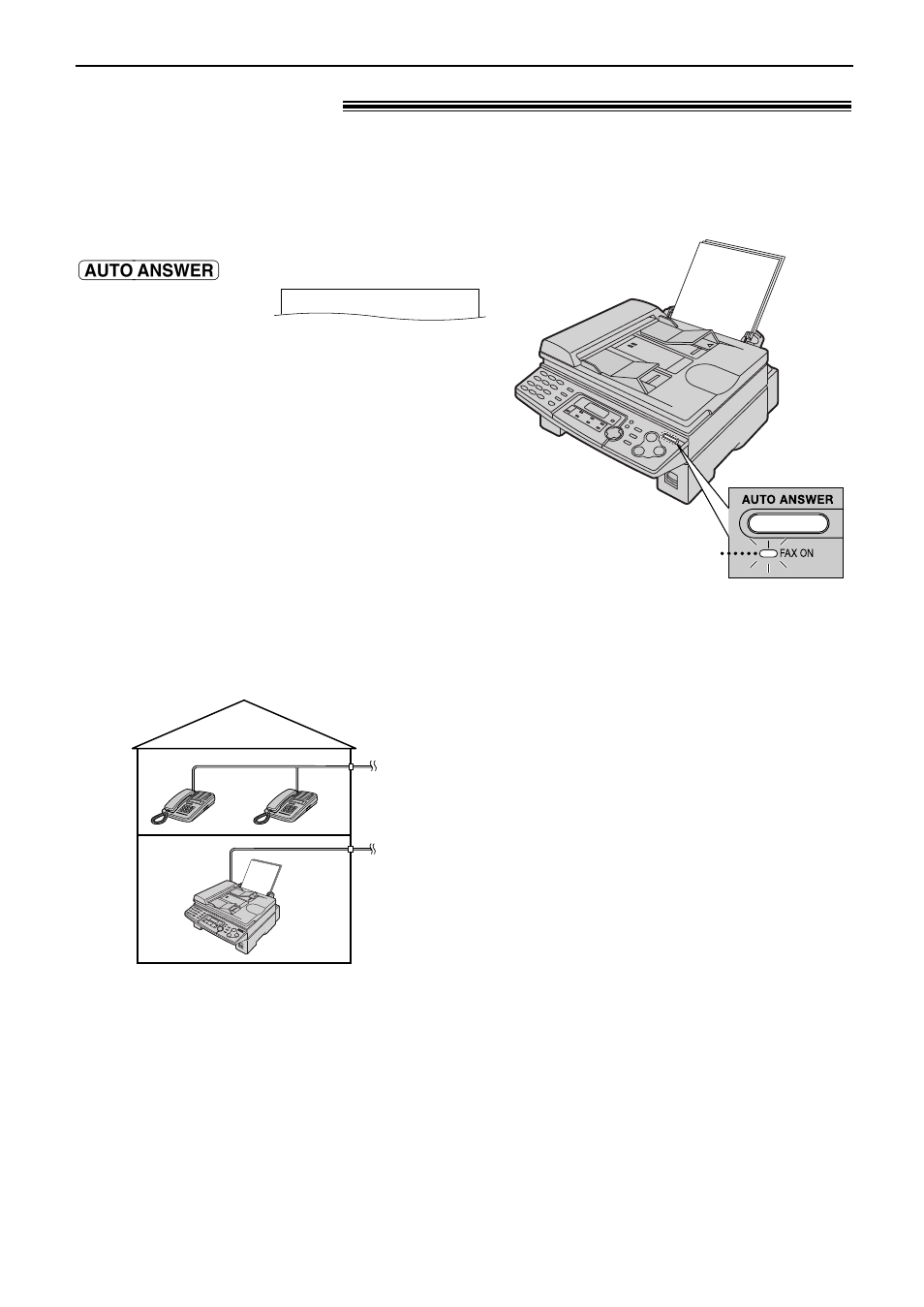 Receiving faxes, Fax only mode ! (all calls are received as faxes), Activating fax only mode | Panasonic KX-FLB751AL User Manual | Page 43 / 84