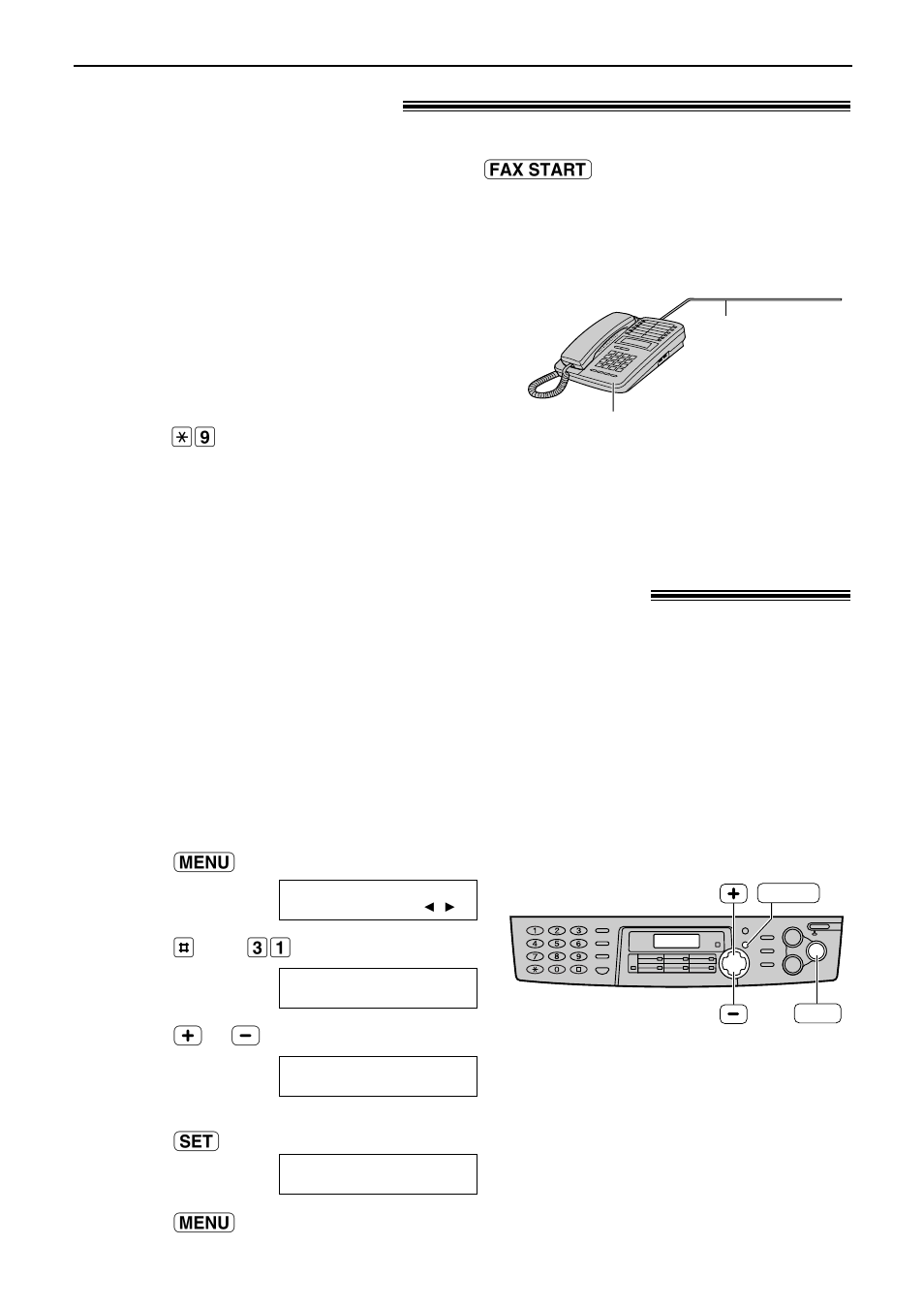 Receiving faxes / distinctive ring, Extension telephone, Using with the ring detection feature | Panasonic KX-FLB751AL User Manual | Page 46 / 84