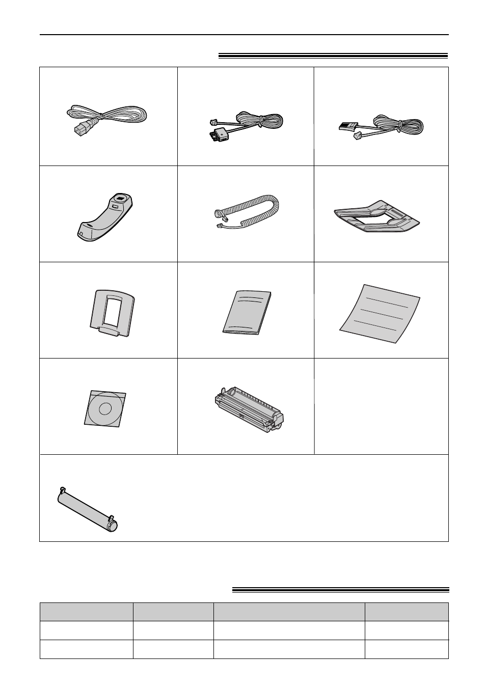 Accessories, Included accessories, Accessory information | Panasonic KX-FLB751AL User Manual | Page 7 / 84