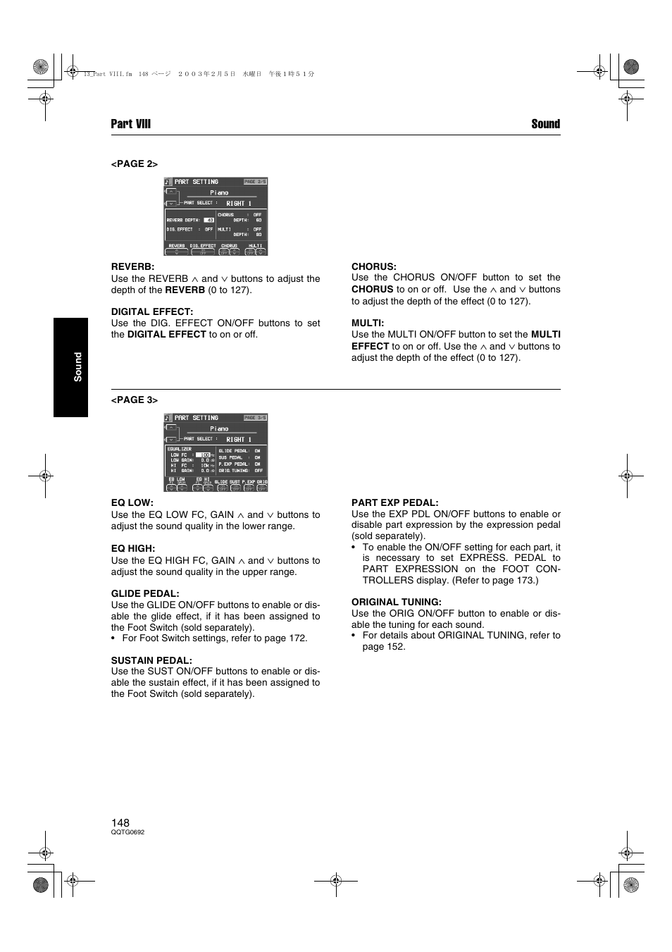 Part viii sound | Panasonic SX-KN2600 User Manual | Page 148 / 200