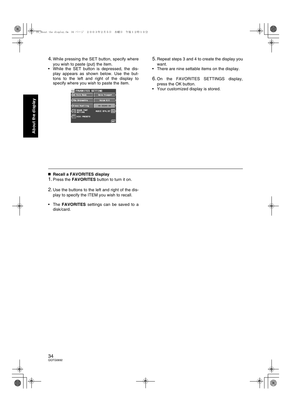 Panasonic SX-KN2600 User Manual | Page 34 / 200