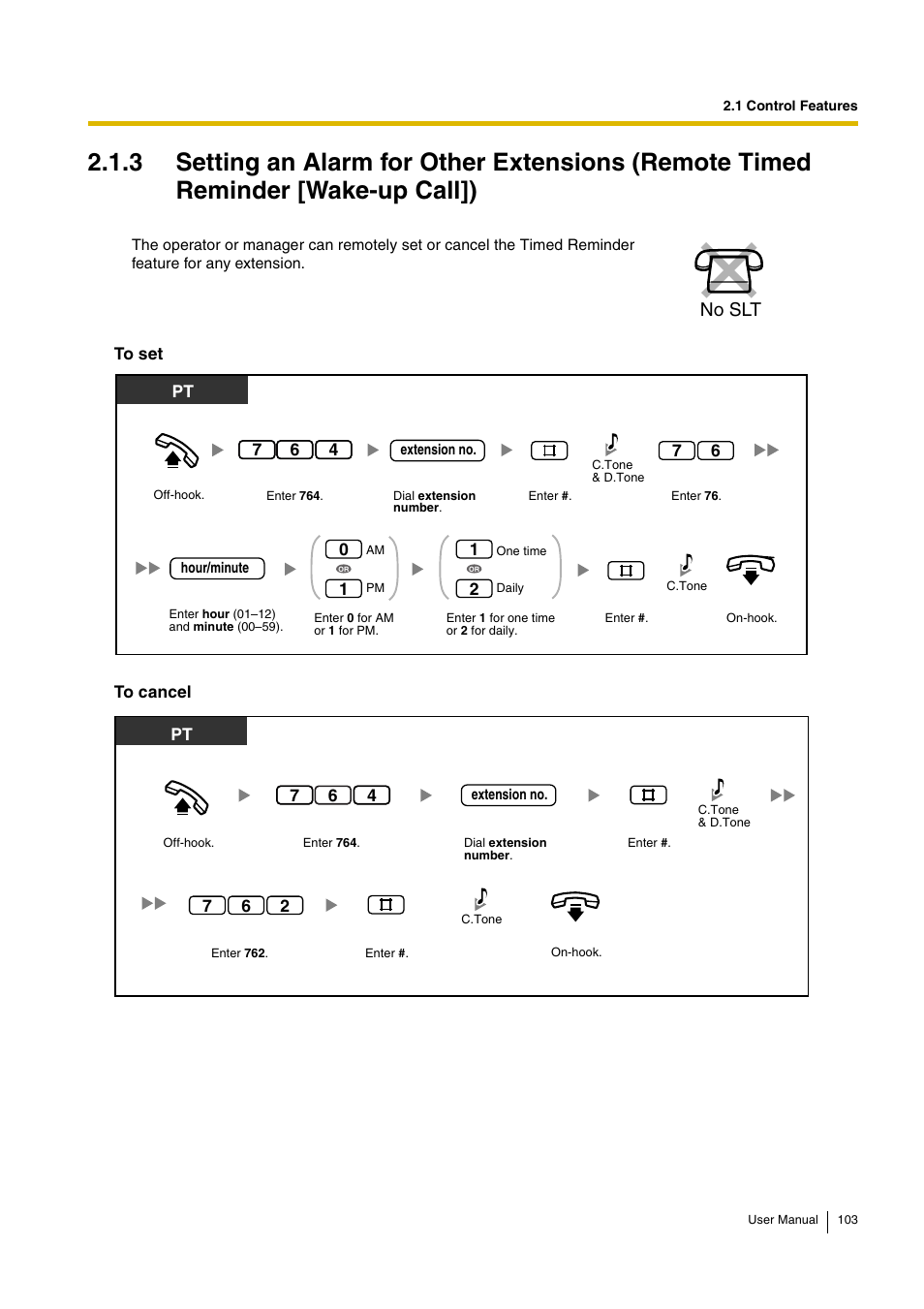 No slt | Panasonic KX-TEB308 User Manual | Page 103 / 152