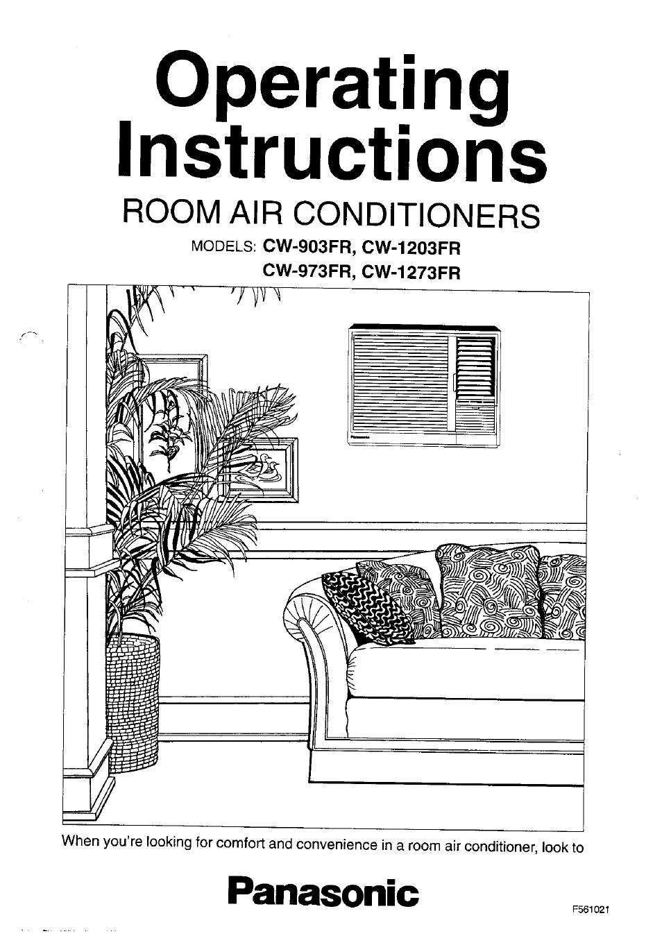 Panasonic CW-1273FR User Manual | 13 pages