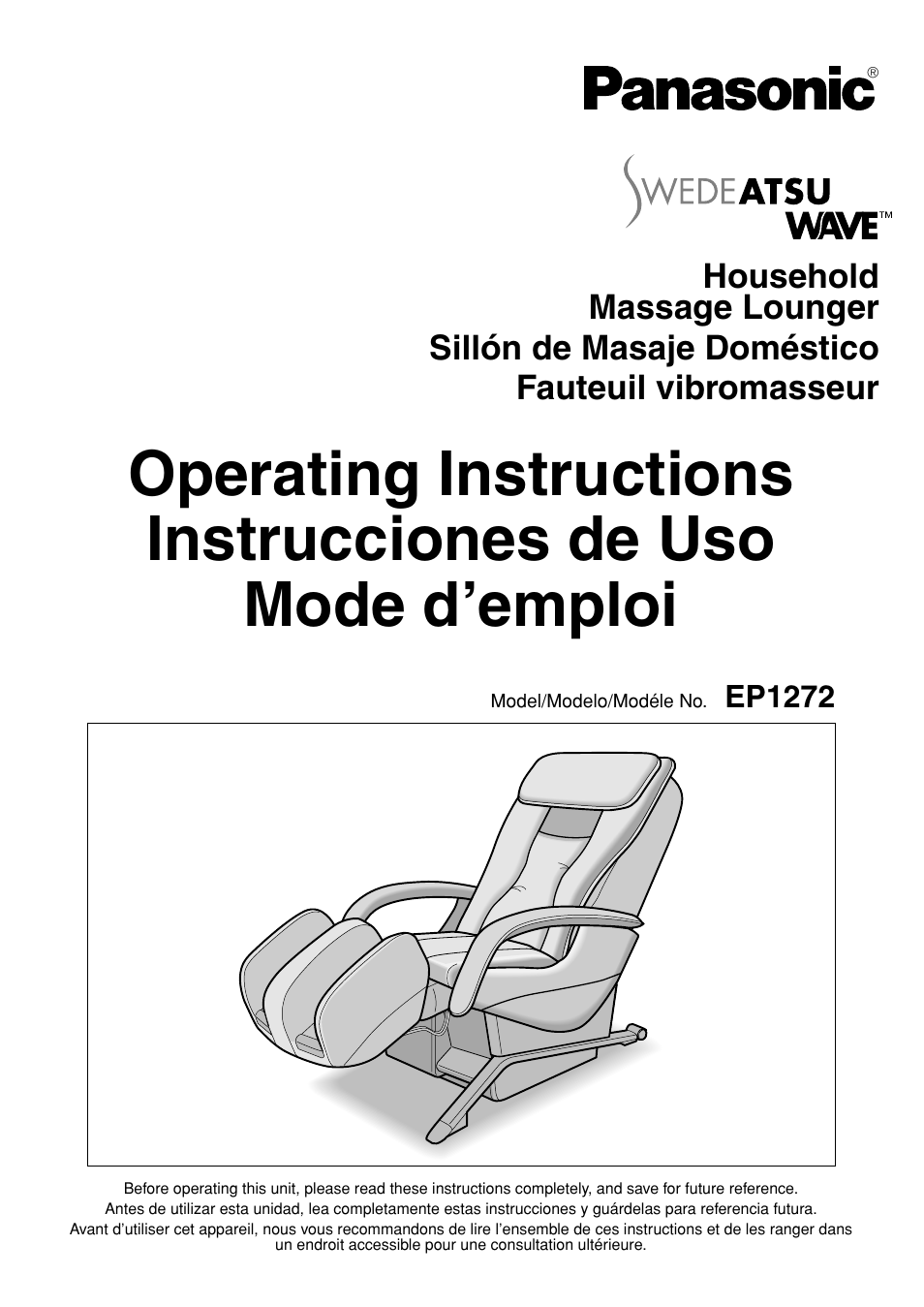 Panasonic EP1272 User Manual | 76 pages