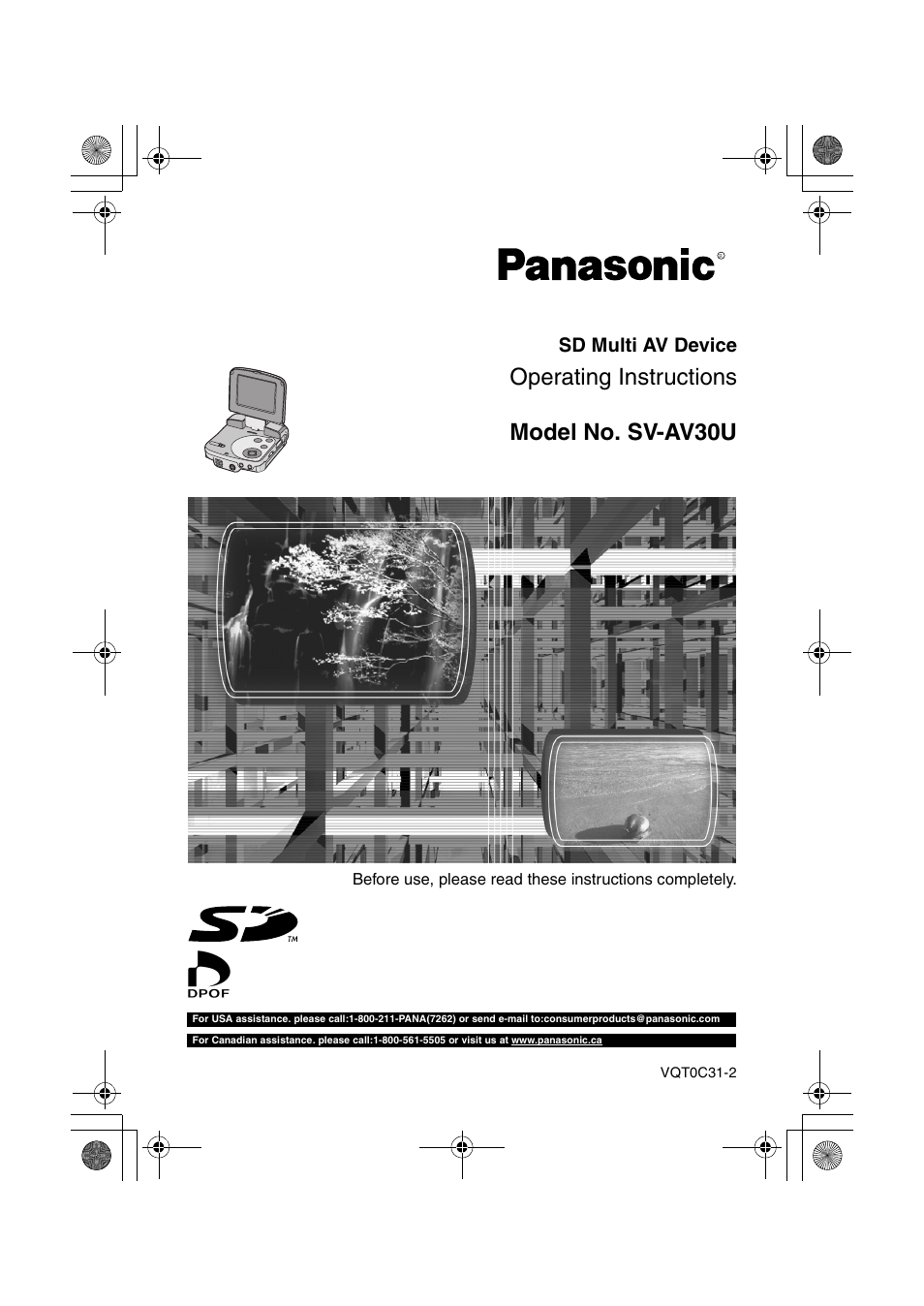 Panasonic SV-AV30U User Manual | 74 pages