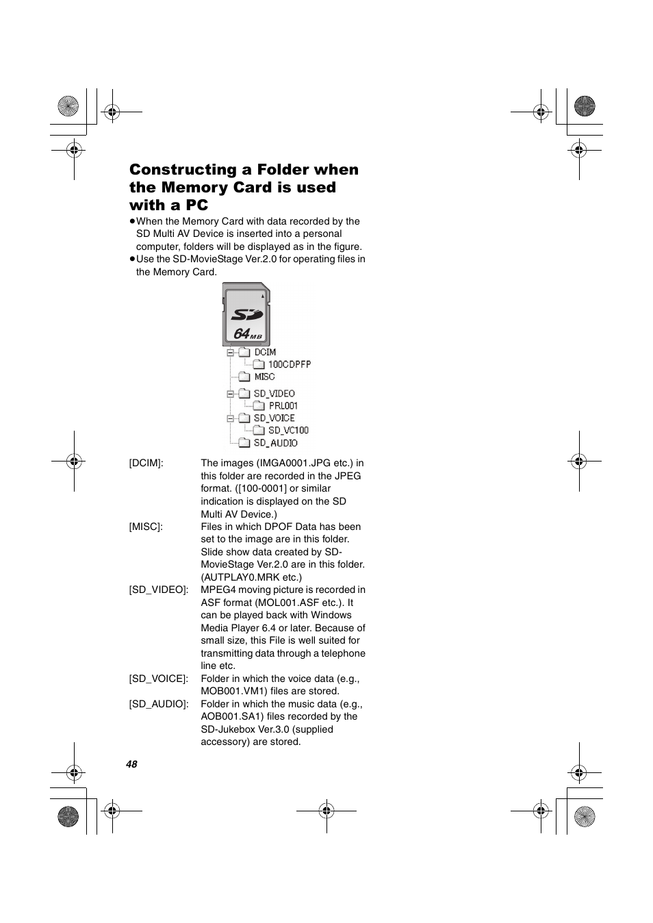 Panasonic SV-AV30U User Manual | Page 48 / 74