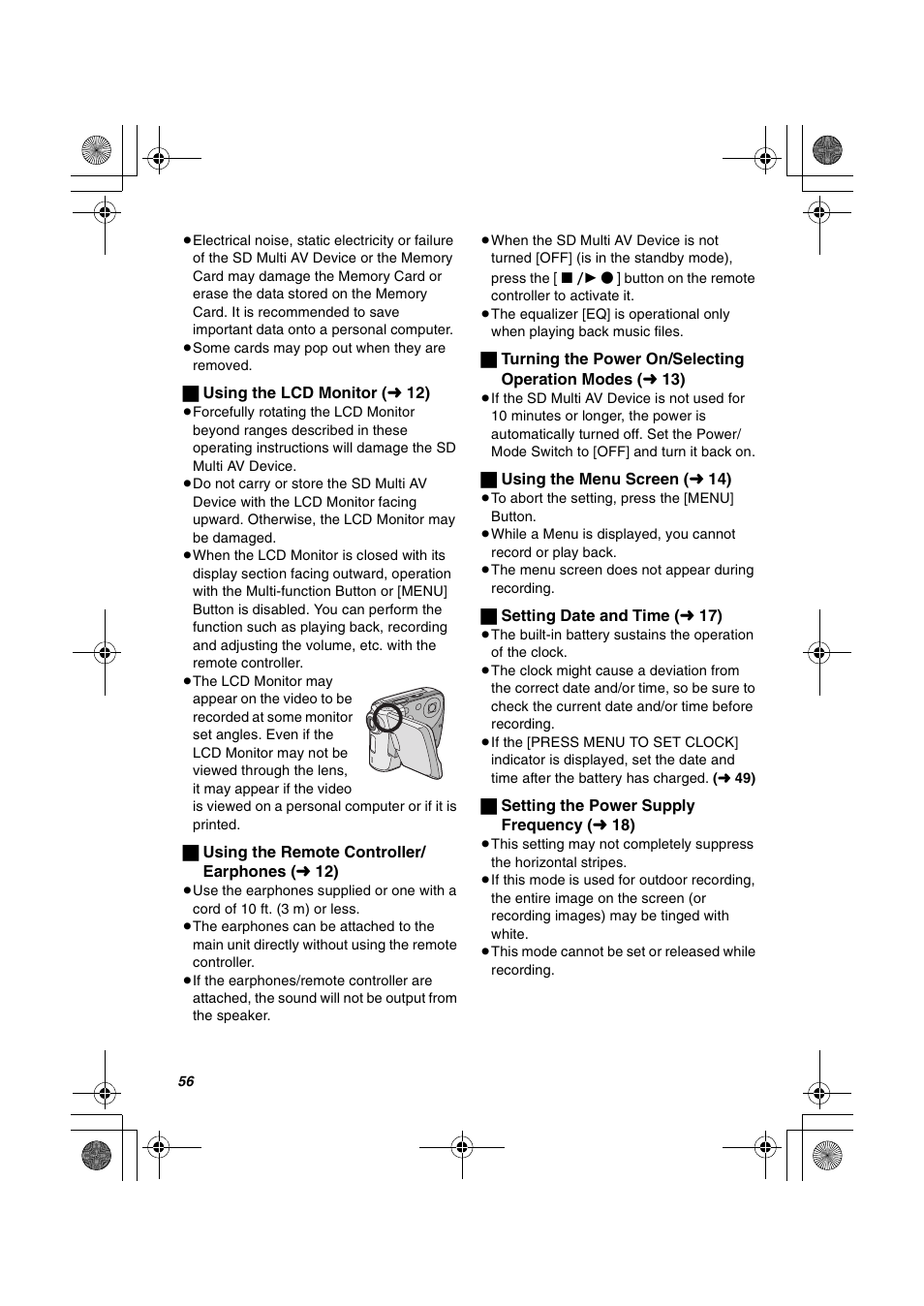 Panasonic SV-AV30U User Manual | Page 56 / 74