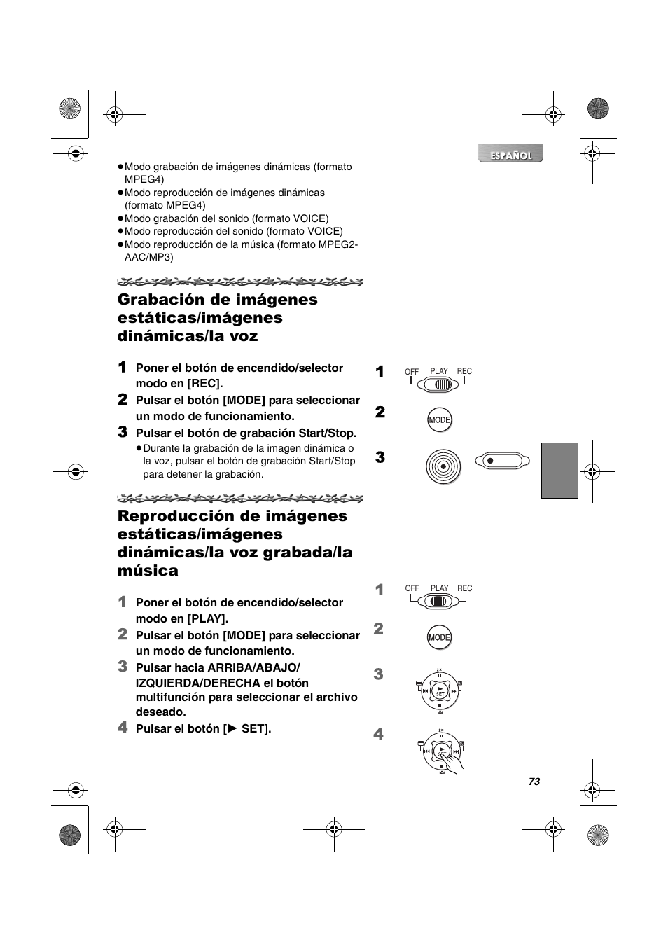 Panasonic SV-AV30U User Manual | Page 73 / 74