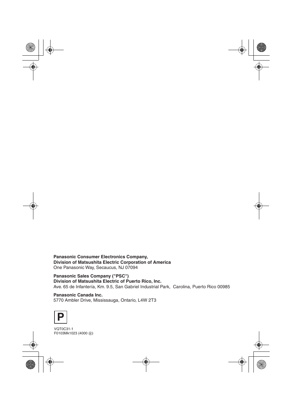 Panasonic SV-AV30U User Manual | Page 74 / 74