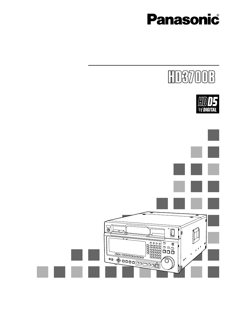 Panasonic AJ-HD3700BPE User Manual | 194 pages