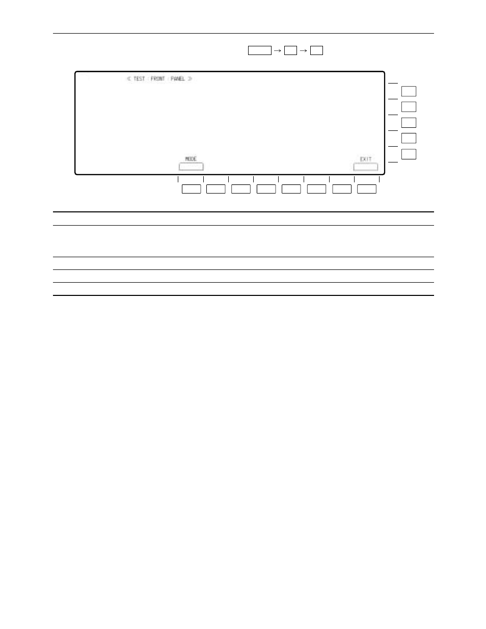 Test front panel menu | Panasonic AJ-HD3700BPE User Manual | Page 165 / 194