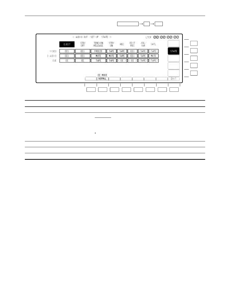 Audio out set up state menu | Panasonic AJ-HD3700BPE User Manual | Page 70 / 194
