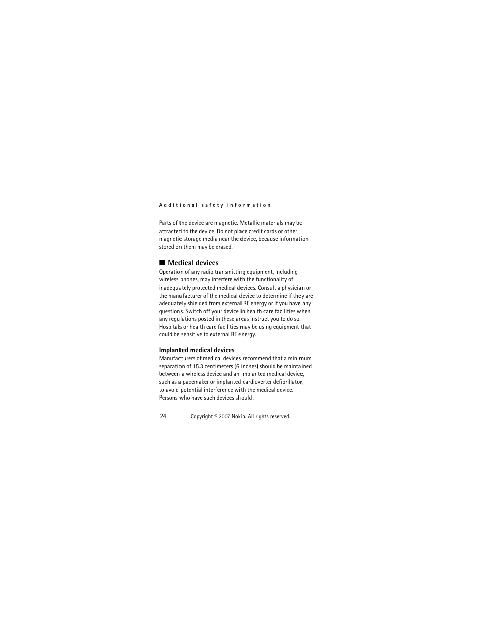 Medical devices | Panasonic 1200 User Manual | Page 33 / 42