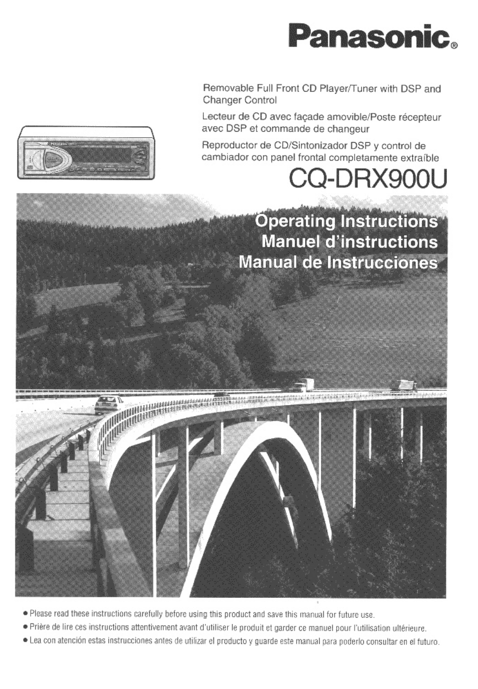 Panasonic CQDRX900U User Manual | 124 pages