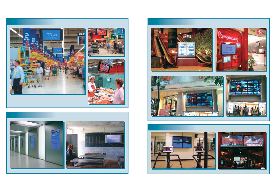An unlimited range of professional applications, In-store display education information, Amusement | Panasonic TH-50PHD7WK/WS User Manual | Page 6 / 9