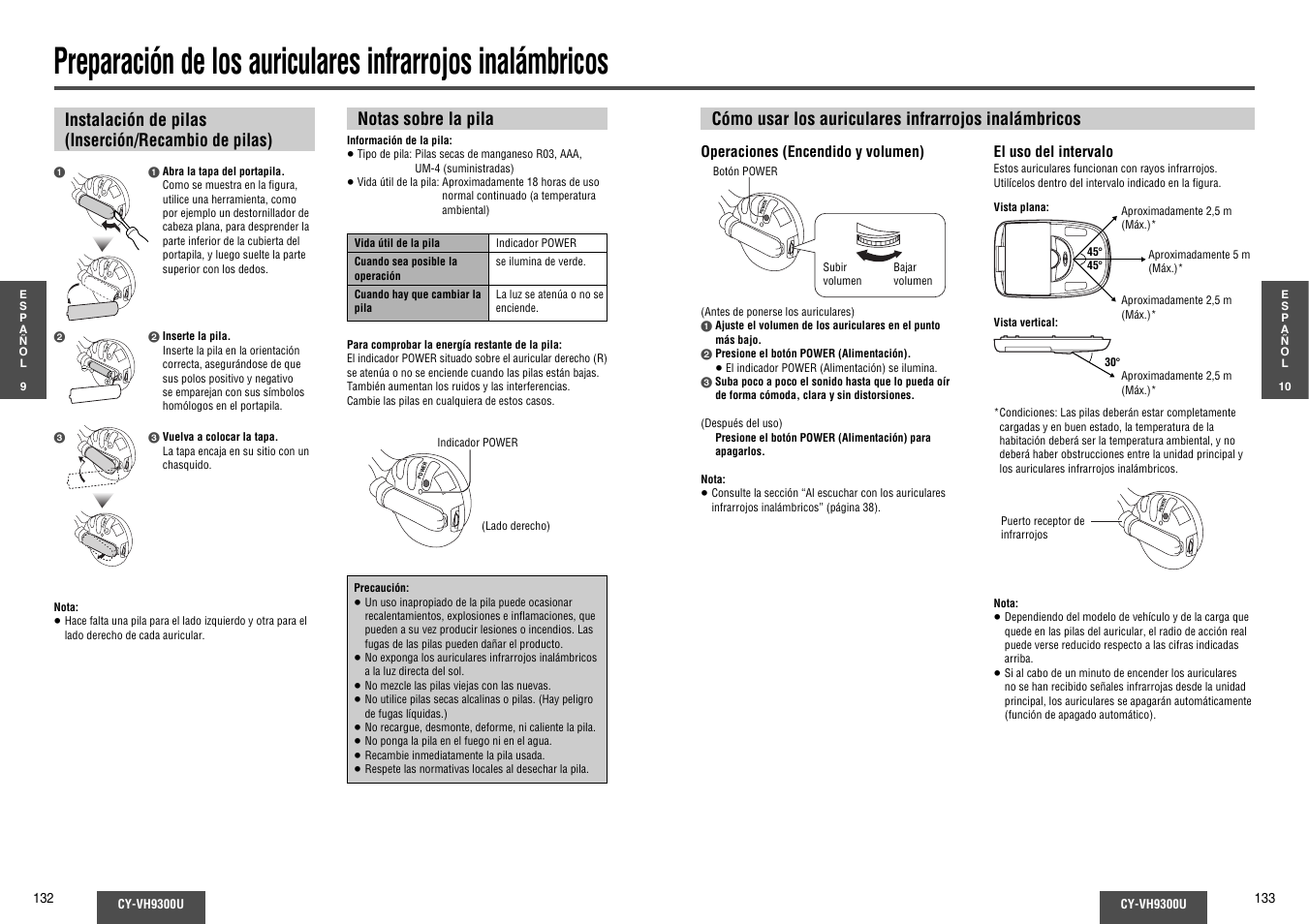 Power | Panasonic CY-VH9300U User Manual | Page 67 / 83
