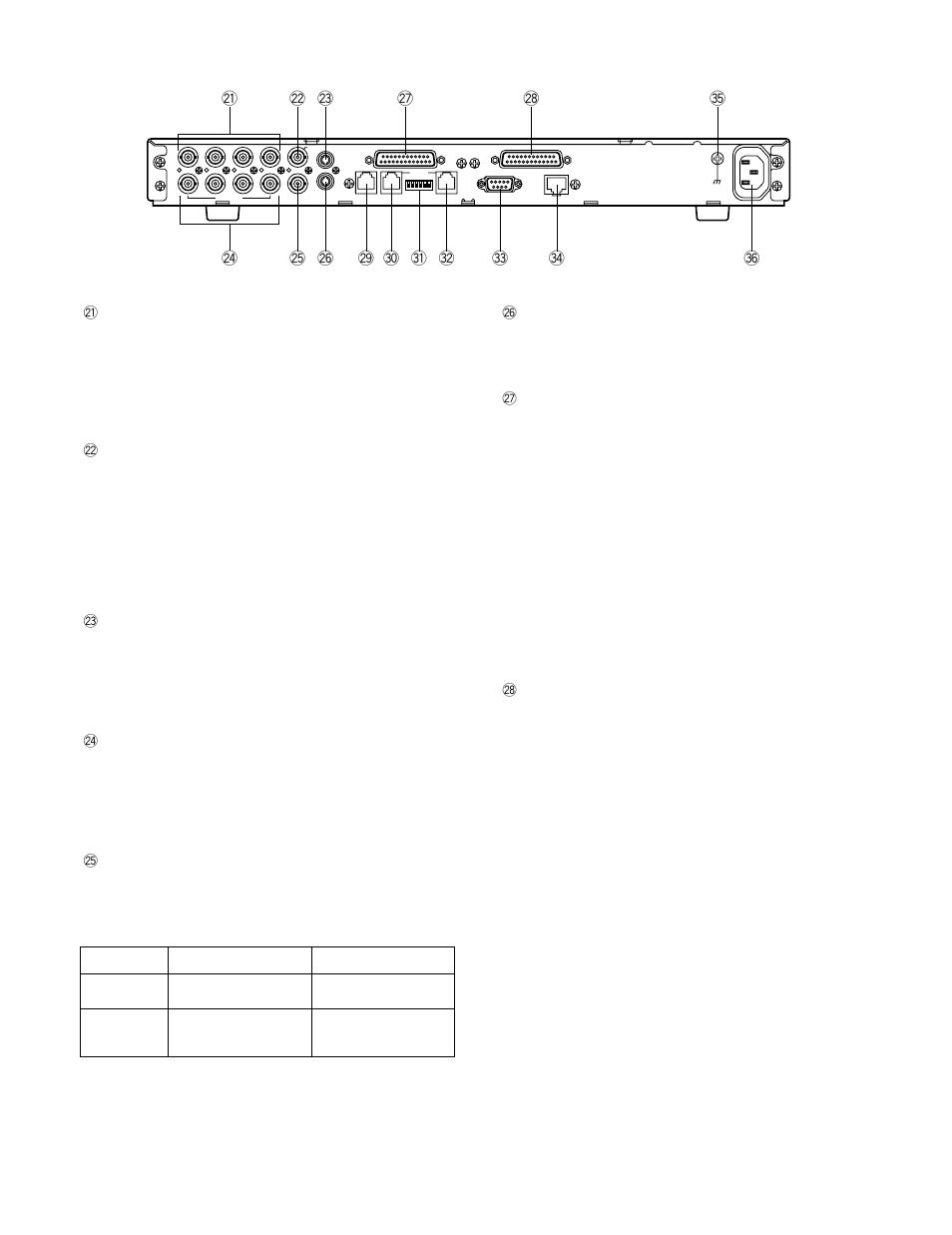Rear view | Panasonic WJ-NT204 User Manual | Page 13 / 147