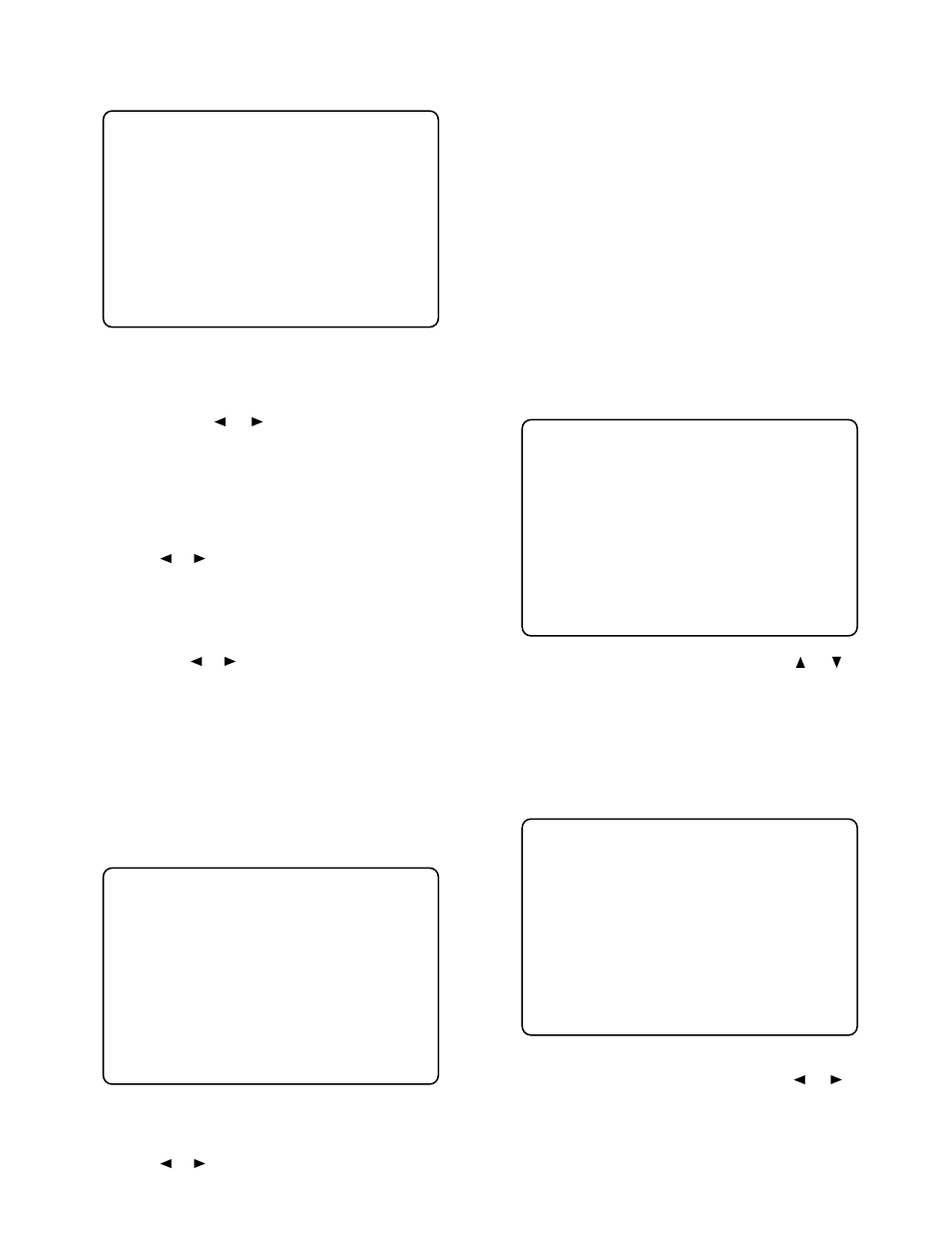 452 on_screen display, 453 cable compensation (transmitter only), 460 alarm (transmitter only) | 461 alarm setup (transmitter only), Transmitter only) | Panasonic WJ-NT204 User Manual | Page 43 / 147