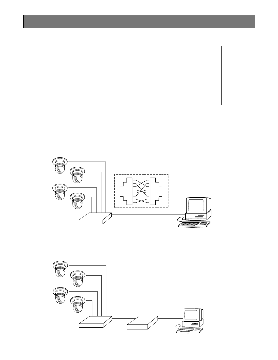 Preparations, Computer requirements, Lan type connection | Direct connection to a pc without hub, Connection to a client pc via hub | Panasonic WJ-NT204 User Manual | Page 65 / 147