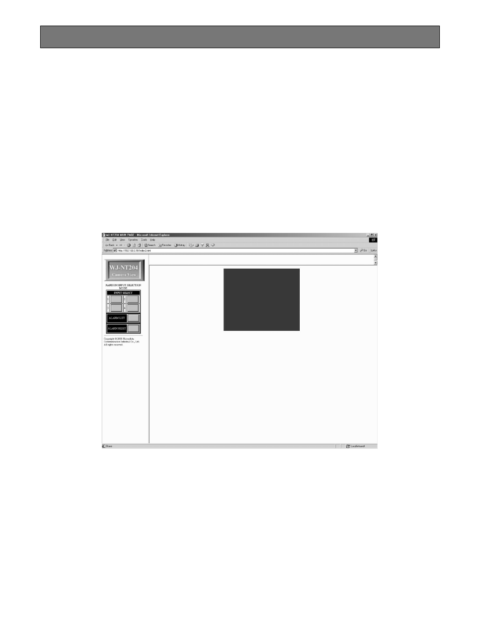 Installing an h.323 plug-in to pc, Main page and controls | Panasonic WJ-NT204 User Manual | Page 69 / 147