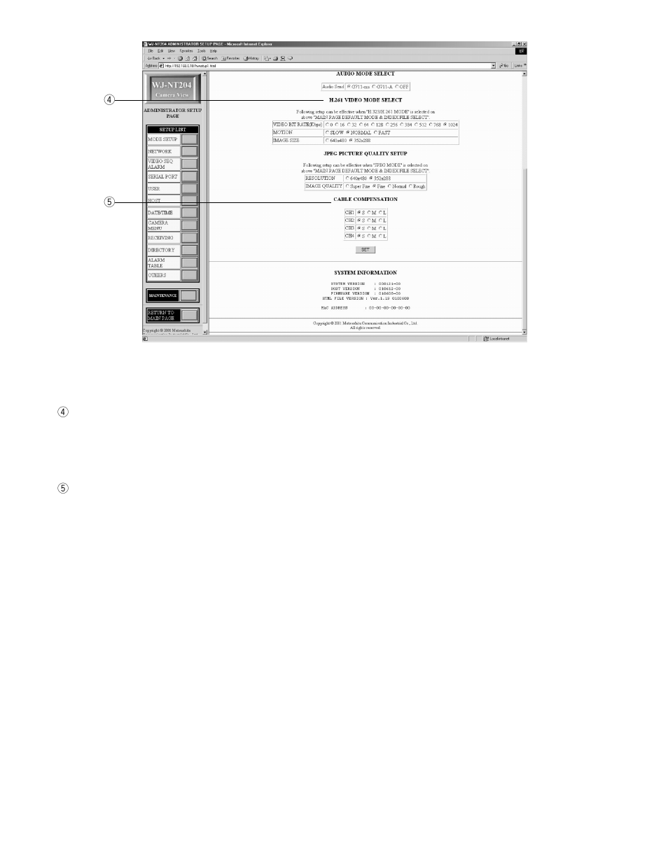 Panasonic WJ-NT204 User Manual | Page 81 / 147