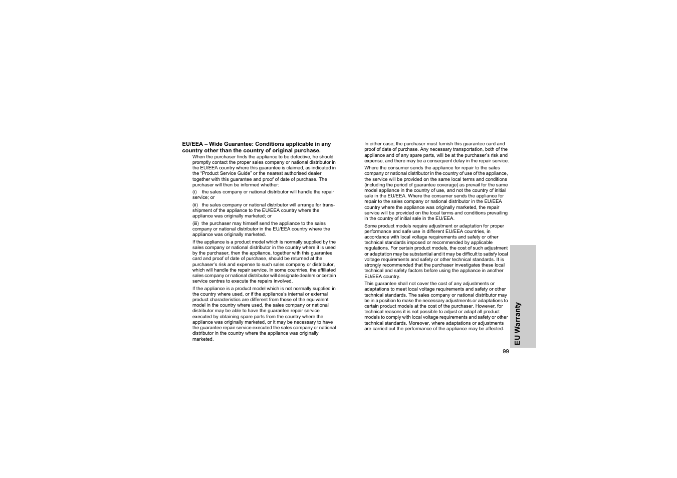 Panasonic EB-G50 User Manual | Page 102 / 104