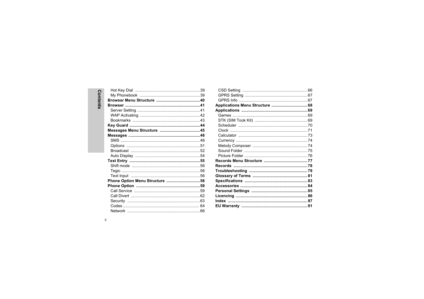 Panasonic EB-G50 User Manual | Page 3 / 104