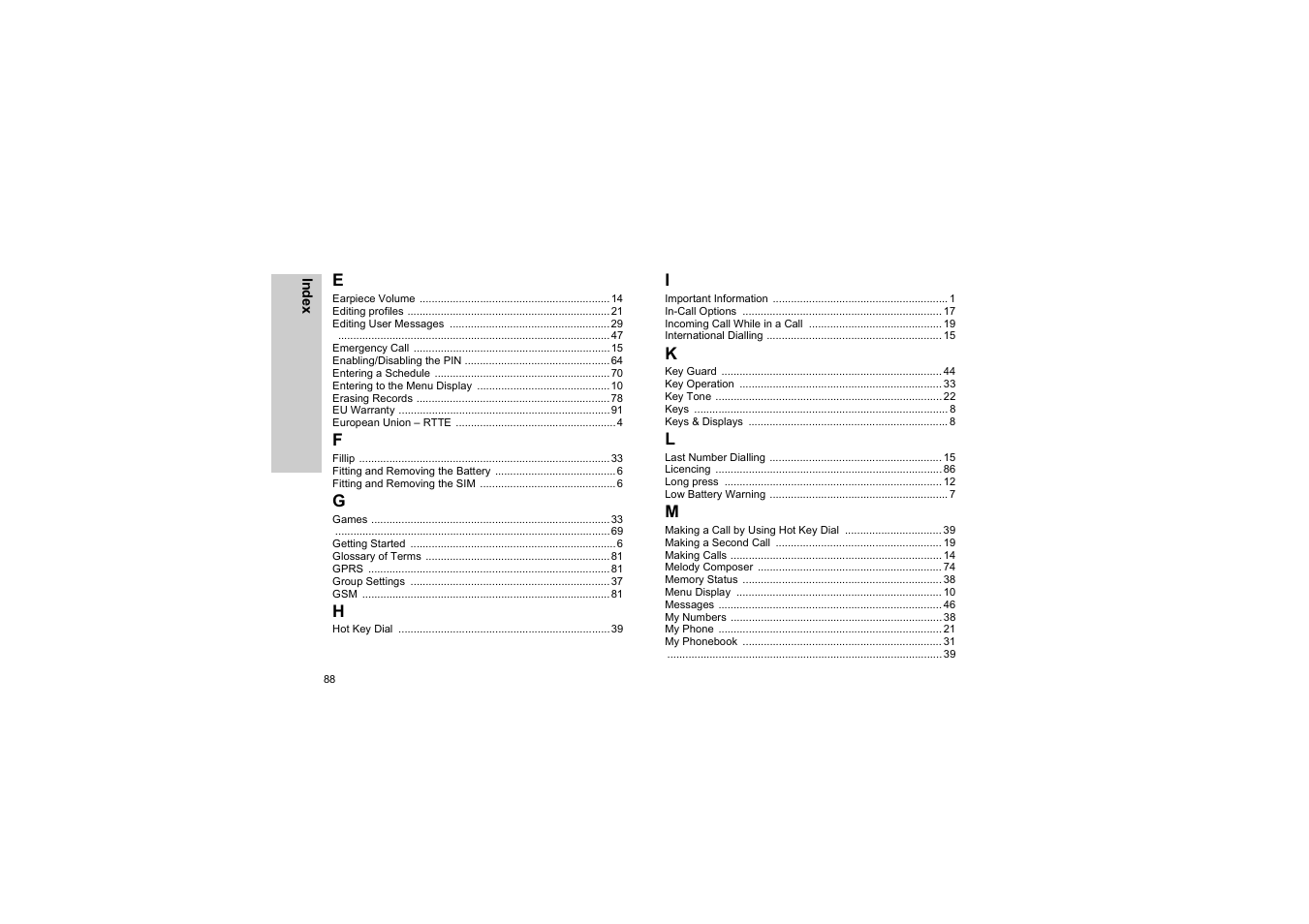 Panasonic EB-G50 User Manual | Page 91 / 104