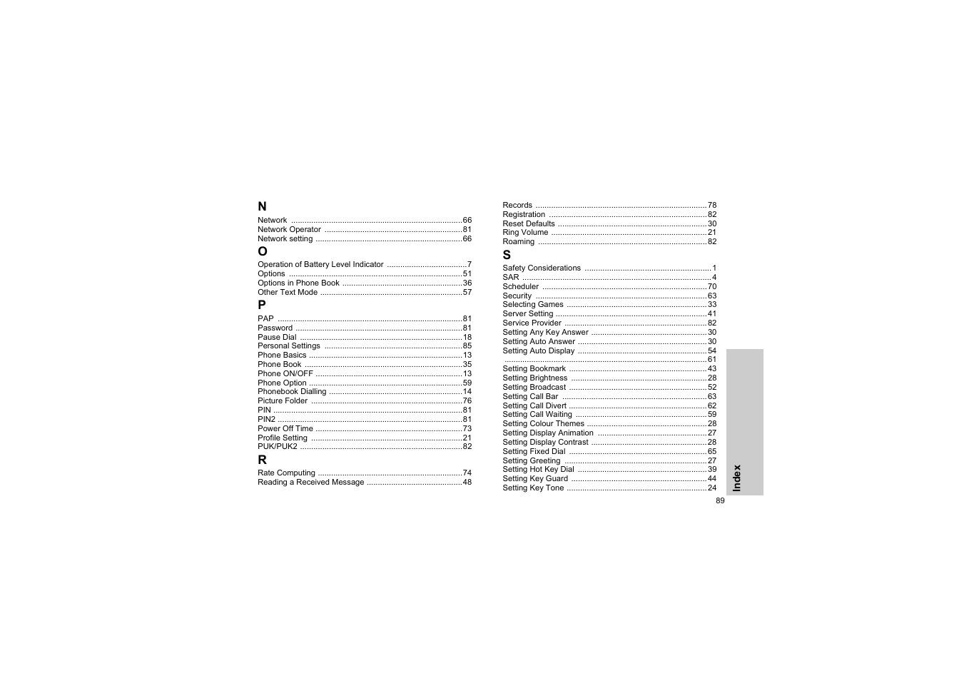 Panasonic EB-G50 User Manual | Page 92 / 104