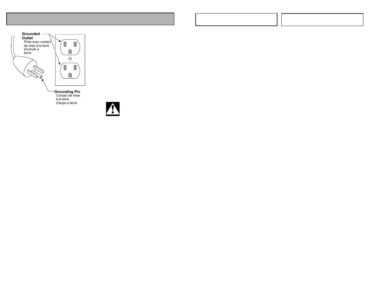 Grounding instructions, Danger | Panasonic MC-V325 User Manual | Page 10 / 48