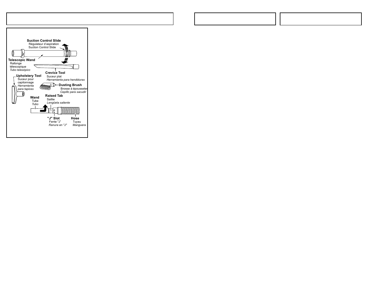 Tool storage | Panasonic MC-V325 User Manual | Page 16 / 48