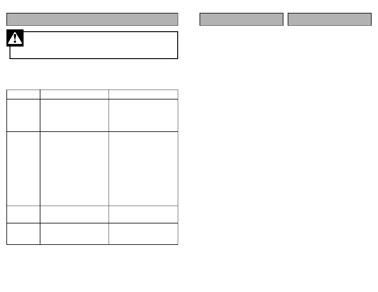 Before requesting service, Warning | Panasonic MC-V325 User Manual | Page 40 / 48