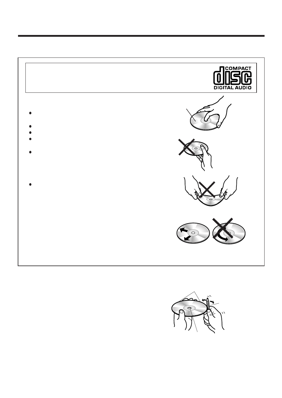 Caution for use of a new disc | Panasonic 5300U User Manual | Page 30 / 32