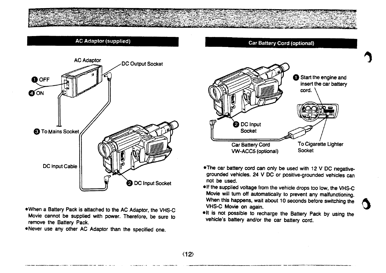 Panasonic NV-MC20 User Manual | Page 12 / 42