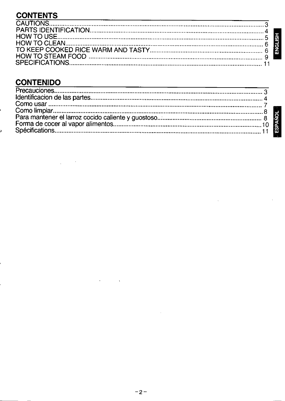 Panasonic SR-SH15PA User Manual | Page 3 / 12
