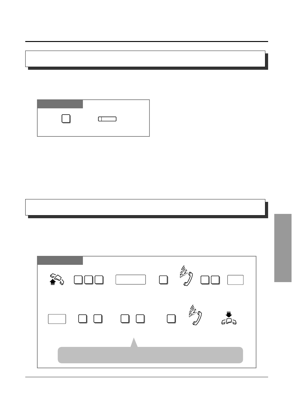 8 operator / manager service features, Electronic station lockout — cancel all, Timed reminder, remote (wake-up call) | Panasonic KX-TD1232 User Manual | Page 99 / 132