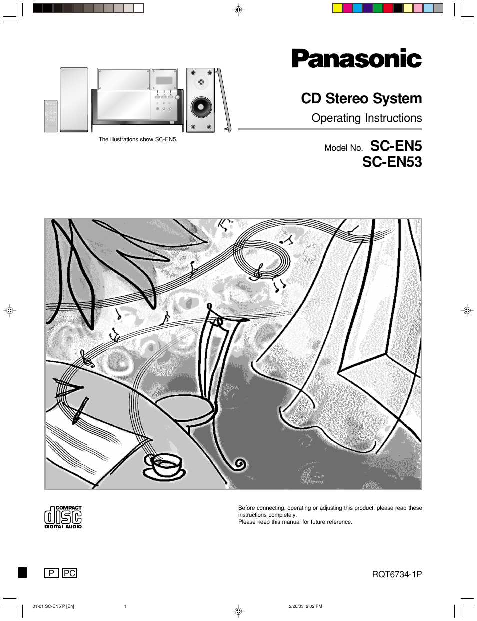 Panasonic SC-EN53 User Manual | 16 pages