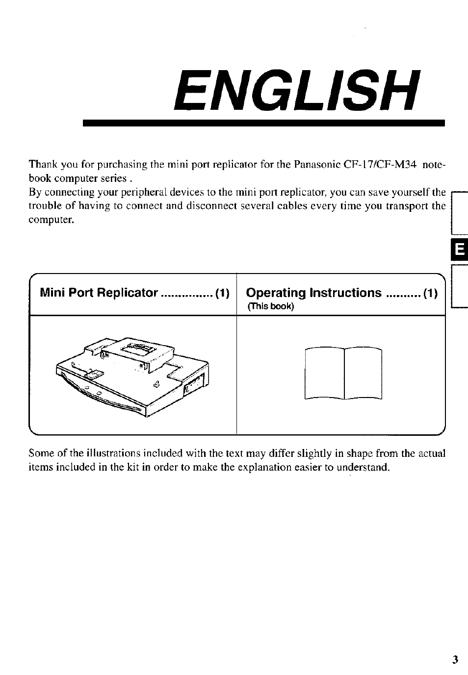 English | Panasonic CF-VEB342 User Manual | Page 3 / 28