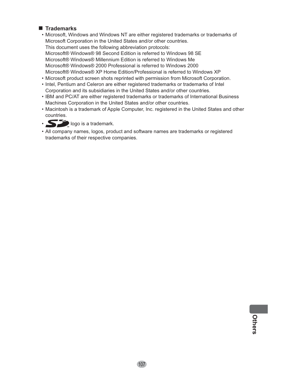 Panasonic KX-PX10M User Manual | Page 107 / 112