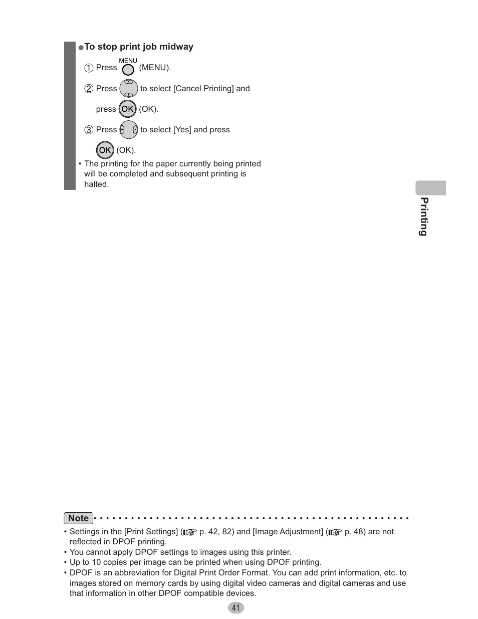 Printing | Panasonic KX-PX10M User Manual | Page 41 / 112