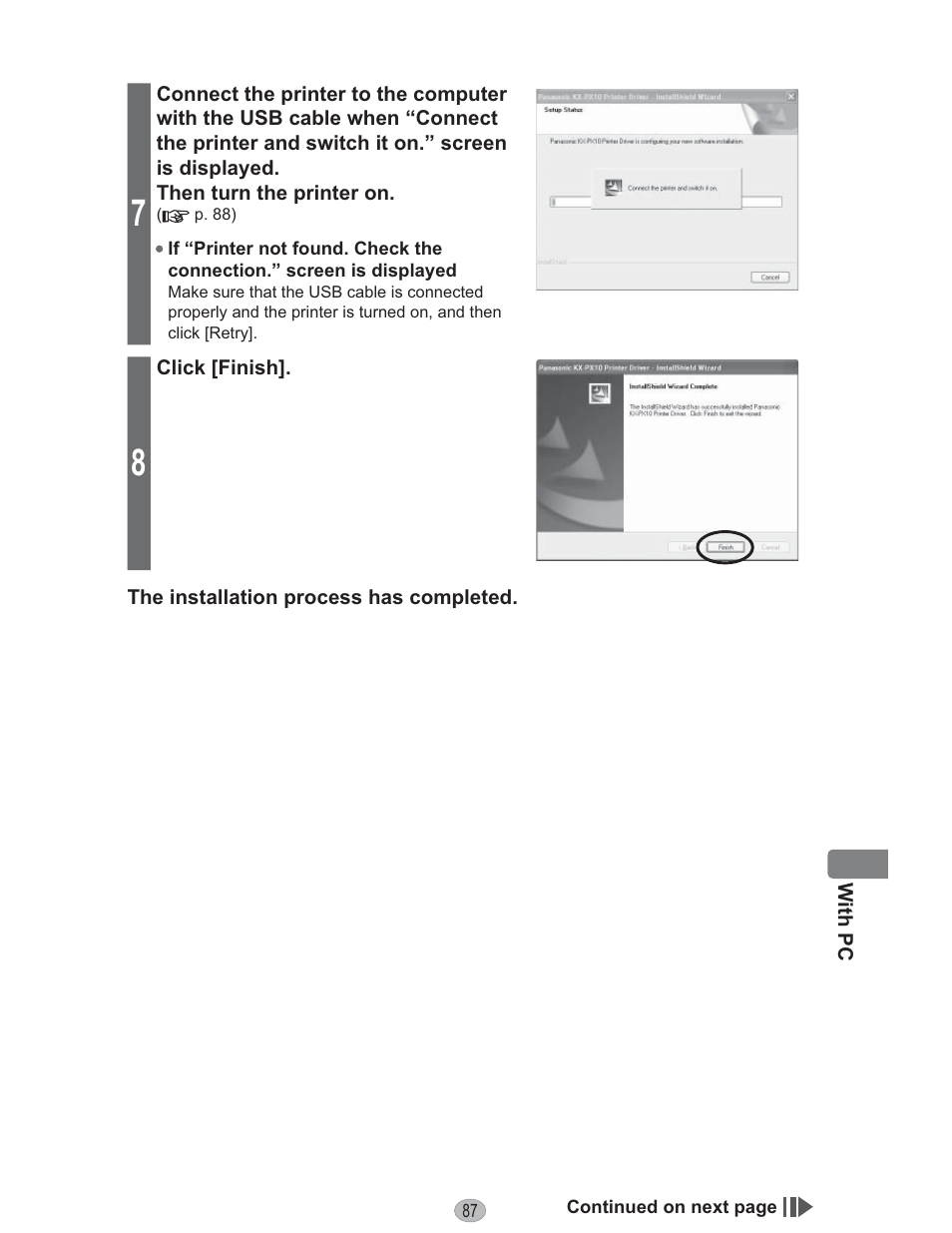 Panasonic KX-PX10M User Manual | Page 87 / 112