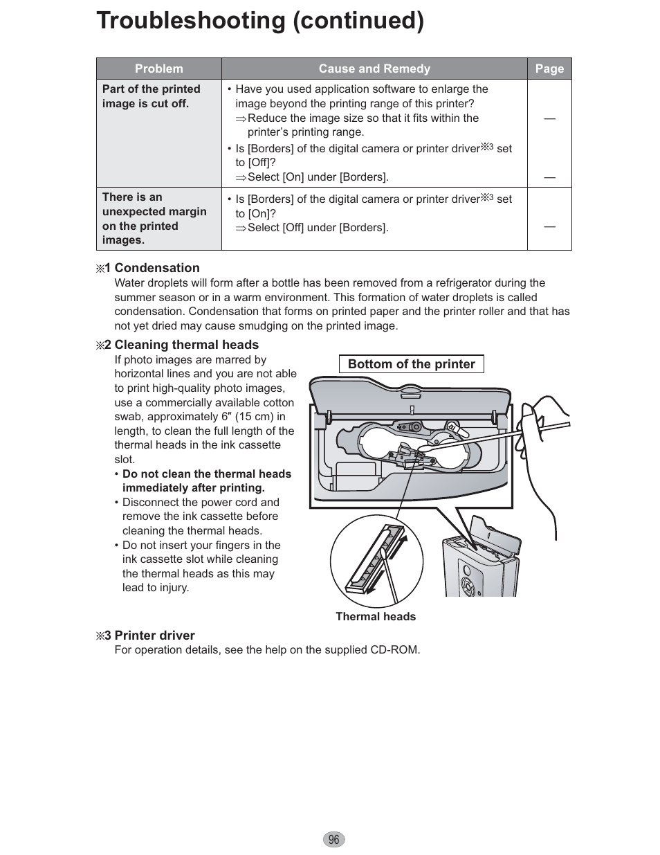 Troubleshooting (continued) | Panasonic KX-PX10M User Manual | Page 96 / 112