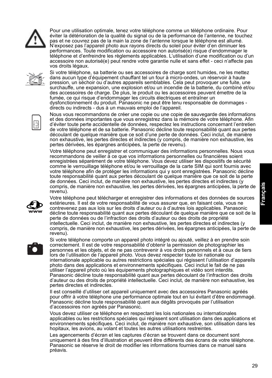 Panasonic A100 User Manual | Page 30 / 65