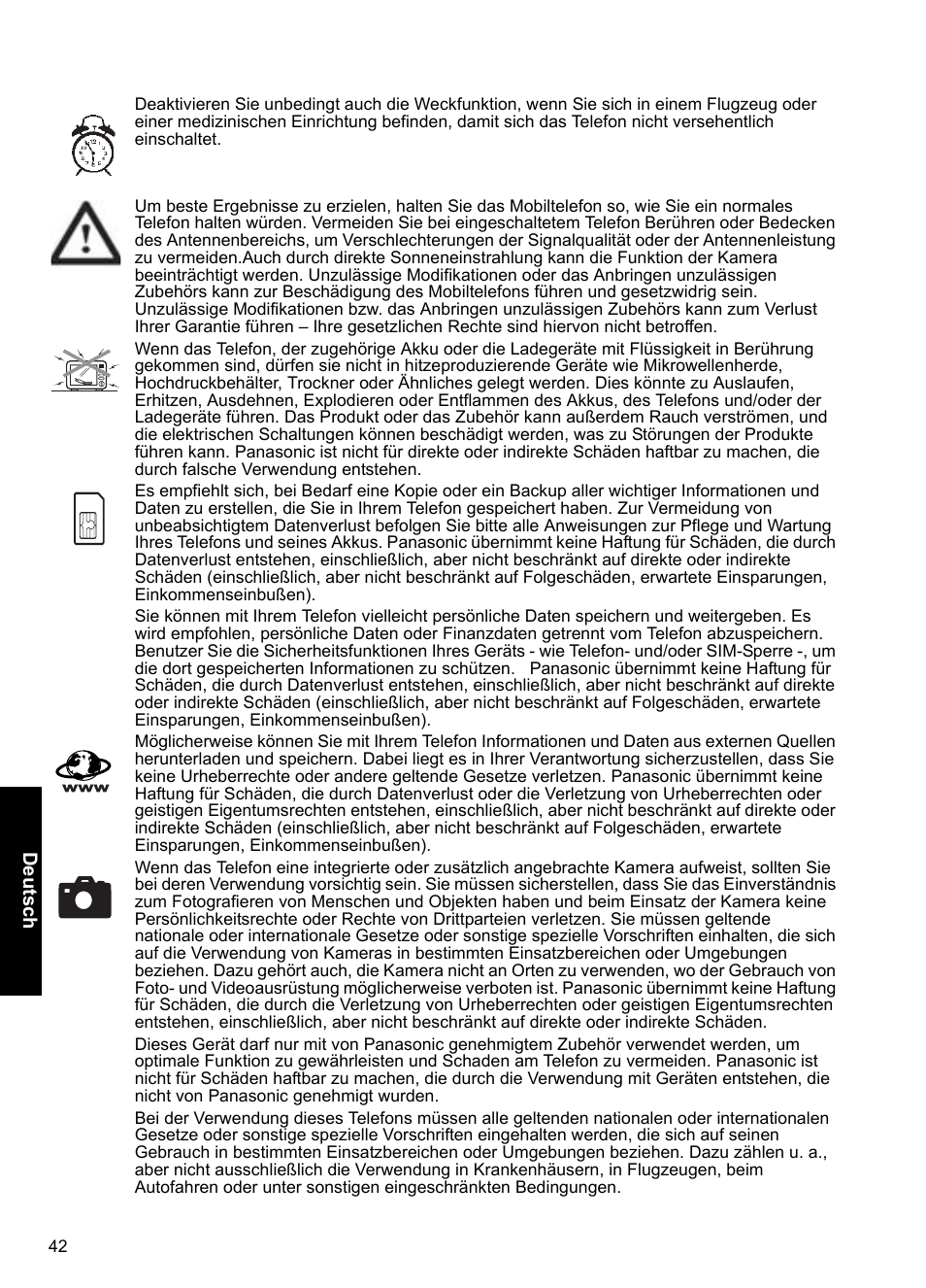 Panasonic A100 User Manual | Page 43 / 65