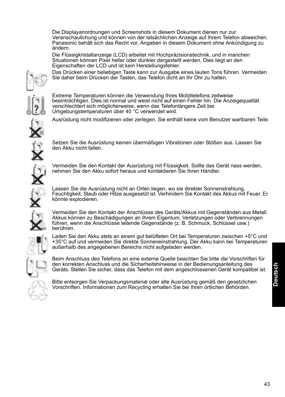 Panasonic A100 User Manual | Page 44 / 65