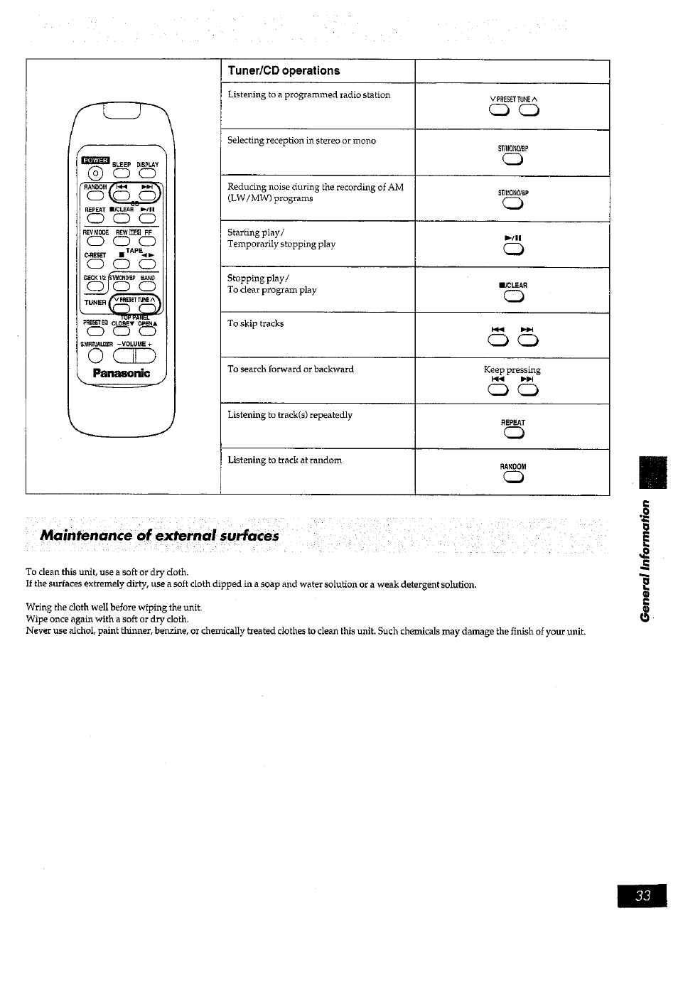 О о о, Lerar, О vo^ oj | Panasonic RX-ED77 User Manual | Page 33 / 36
